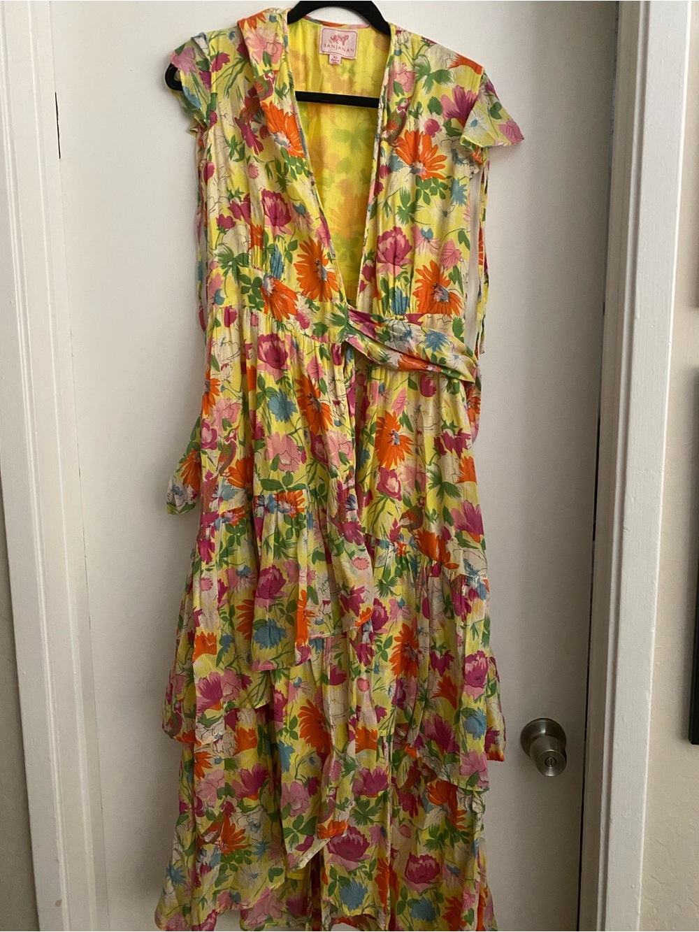 Banjanan Yellow Floral-Print Dress